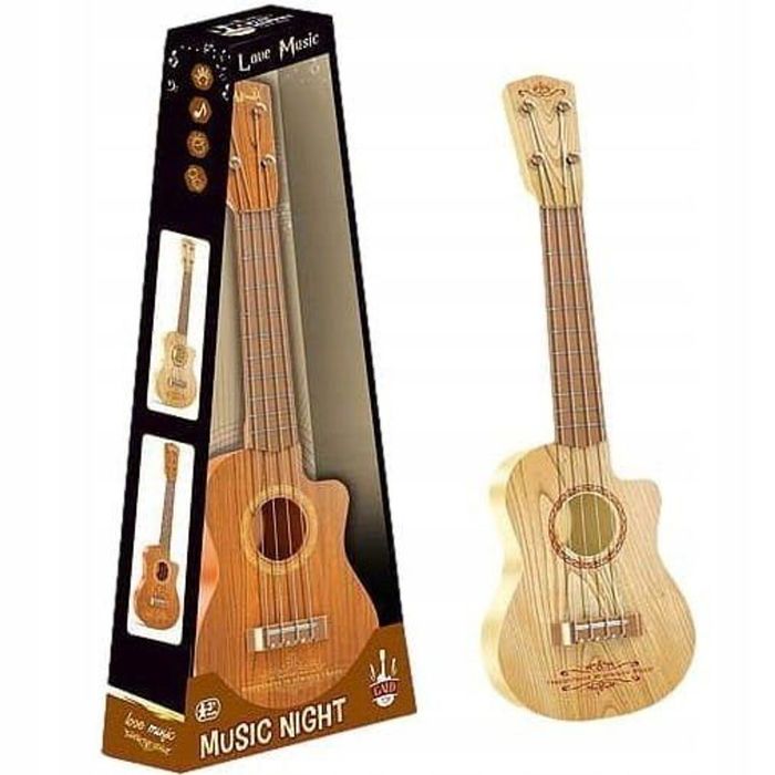 Zabawka instrument ukulele 43cm dla dziecka 4 struny