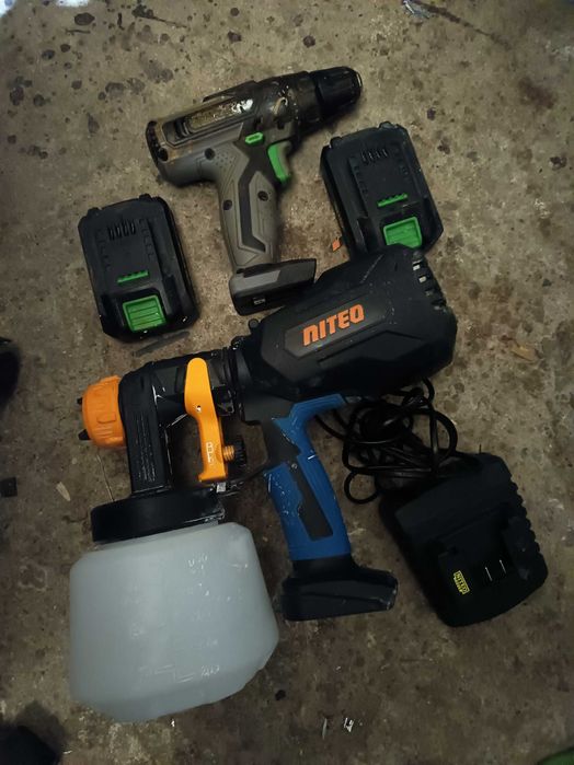 Niteo wkrętarka i pistolet do malowania