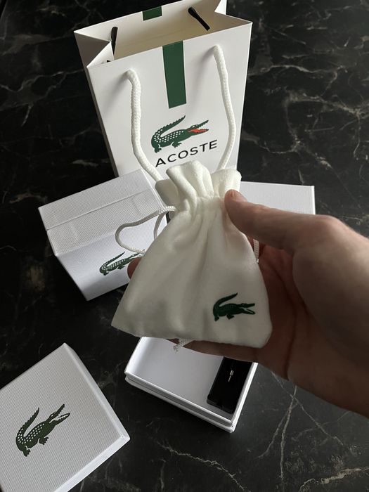 Подарунок для хлопця. Чоловічий браслет Lacoste.