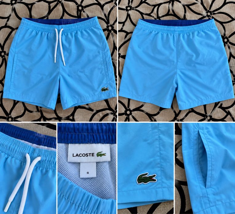 Шорти Lacoste плавальні пляжні блакитні, розмір S