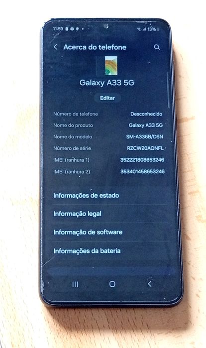 Samsung a33 5g optimo estado