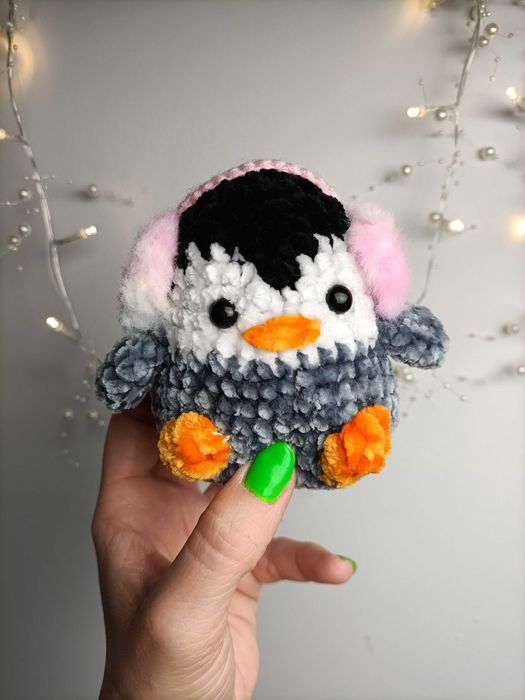 Pingwinek, pluszak handmade