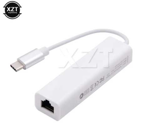 USB-C para RJ45 + 3 x USB PORT S tipo-c ethernet internet NOVO64283968530691121