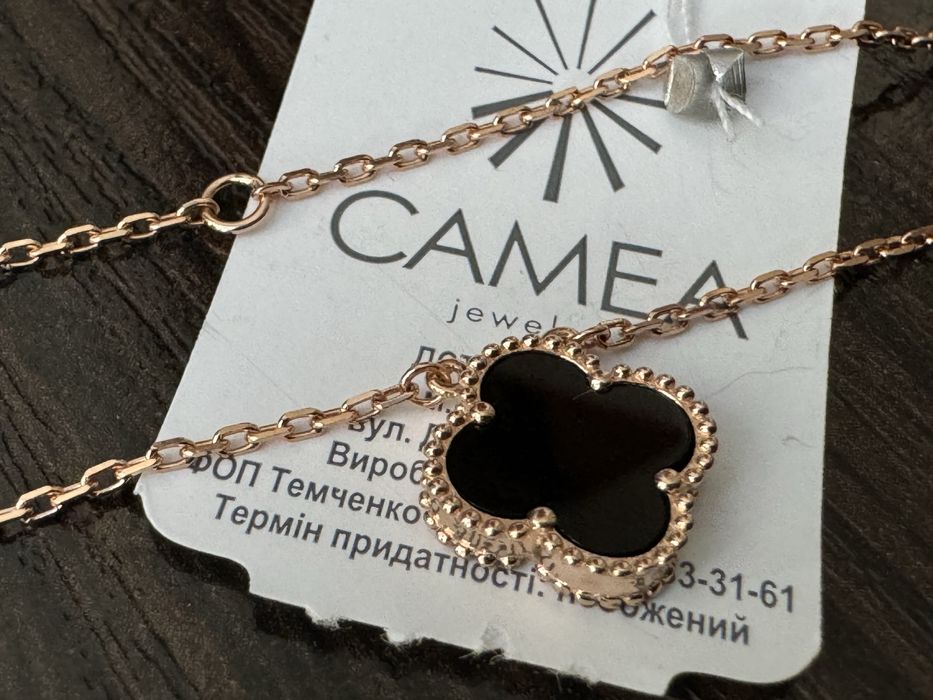 Золотая цепочка колье ван клиф 585 проба распродажа