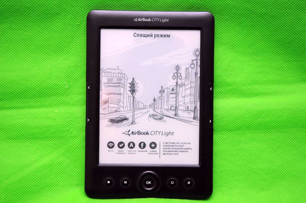 Электронная книга с подсветкой AirBook HD Black FB2