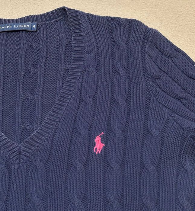 Sweter Warkocz Ralph Lauren roz. M