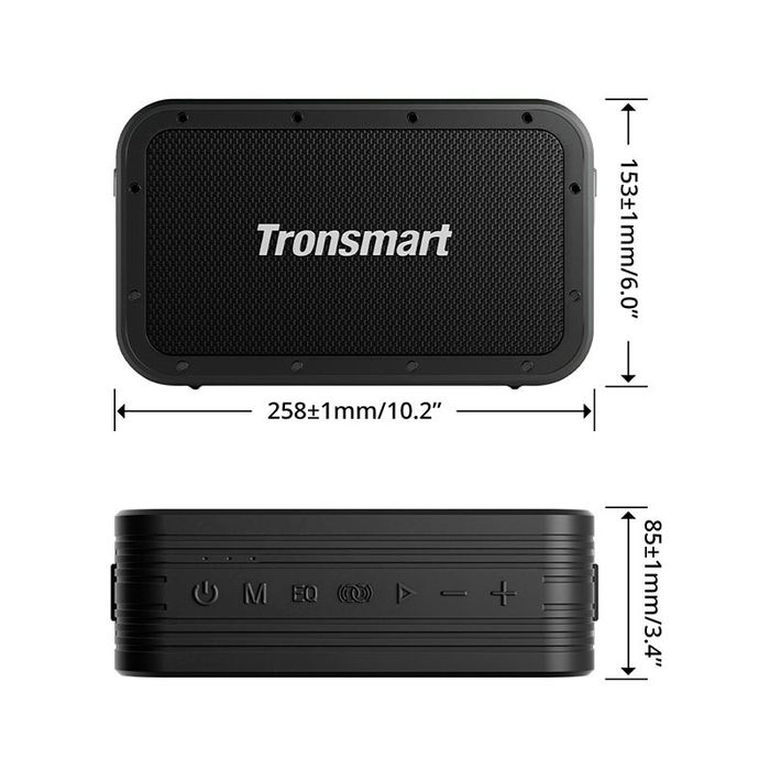 Колонка Tronsmart Force Max IPX6 80W портативная акустика jbl marshal