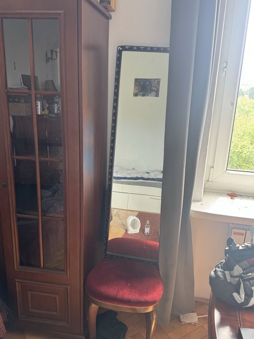 Lustro prl czarna ramka