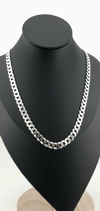 Łańcuch łańcuszek 8mm srebrny p.925 29,5g 50cm  pancerka