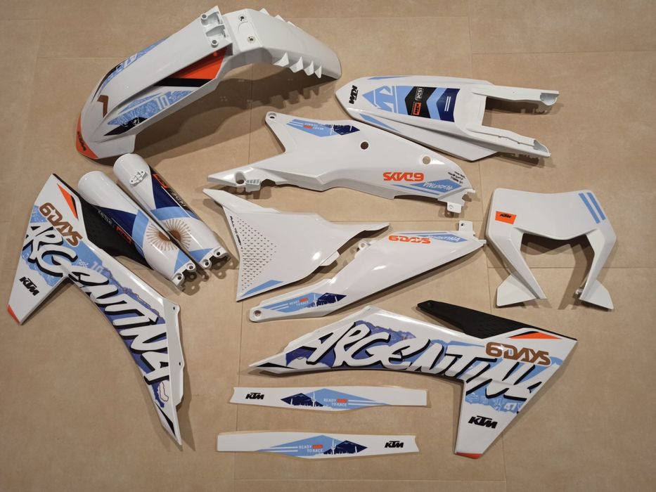 Ktm zestaw plastików komplet Six days Tbi Excf NOWY!! Plastiki 6days