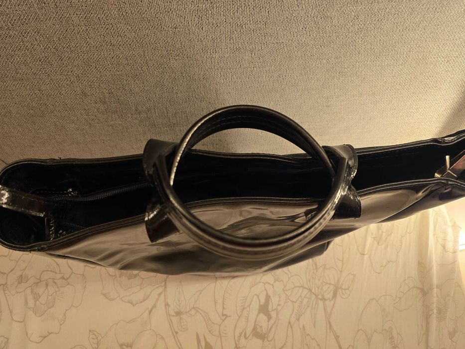 Batycki torebka shopper lakier skóra A4