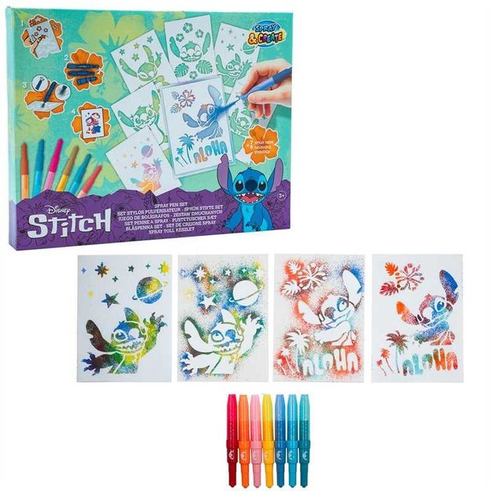 Disney: Lilo & Stitch Kit Decalques e Canetas Spray -  (Spray Pen Set)