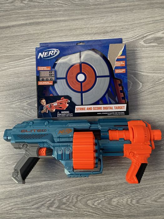 Продам бластер Nerf Shockwave elite 2.0 та мішень