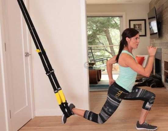 Домашний тренажер 4в1 TRX петли турник брусья пресс разборной на стену