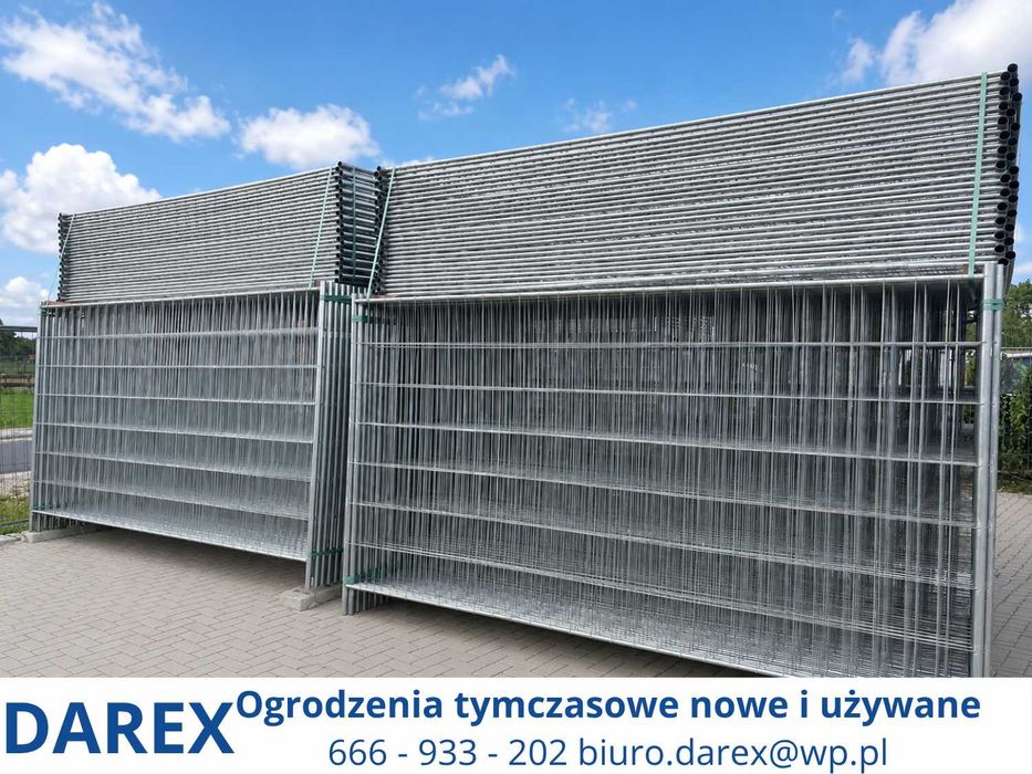 Ogrodzenie tymczasowe budowlane NOWE – panel ażurowy 3,5 × 2 m