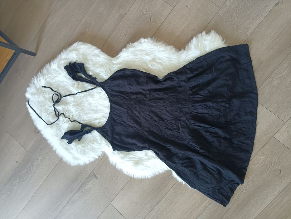 Letnia sukienka cienkie ramiączka wiskoza S