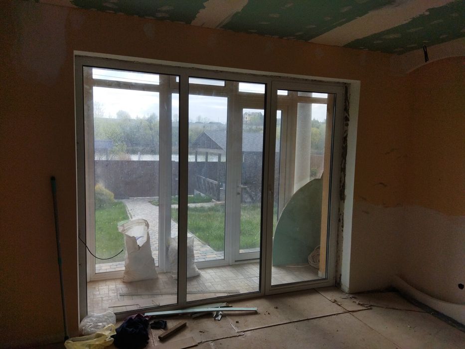 Окна алюминиевые,  б/у