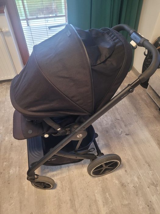 Zestaw wózek fotelik gondola adaptery lusterko