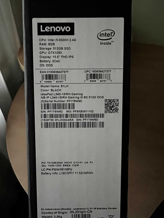Игровой Ноутбук Lenovo IdeaPad Gaming. Идеальное состояние.