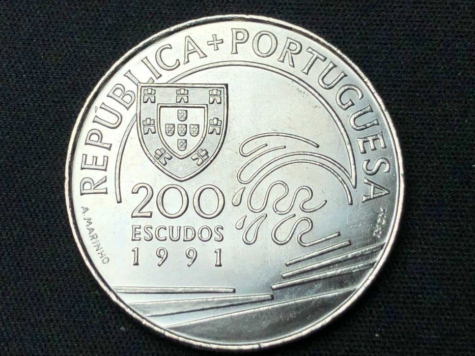 200 Escudos 1991 3ª Série Colombo e Portugal