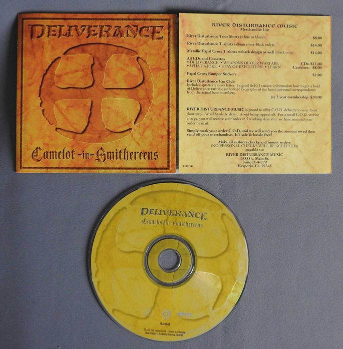 Deliverance Camelot-In-Smithereens CD USA 1995 оригинал EX