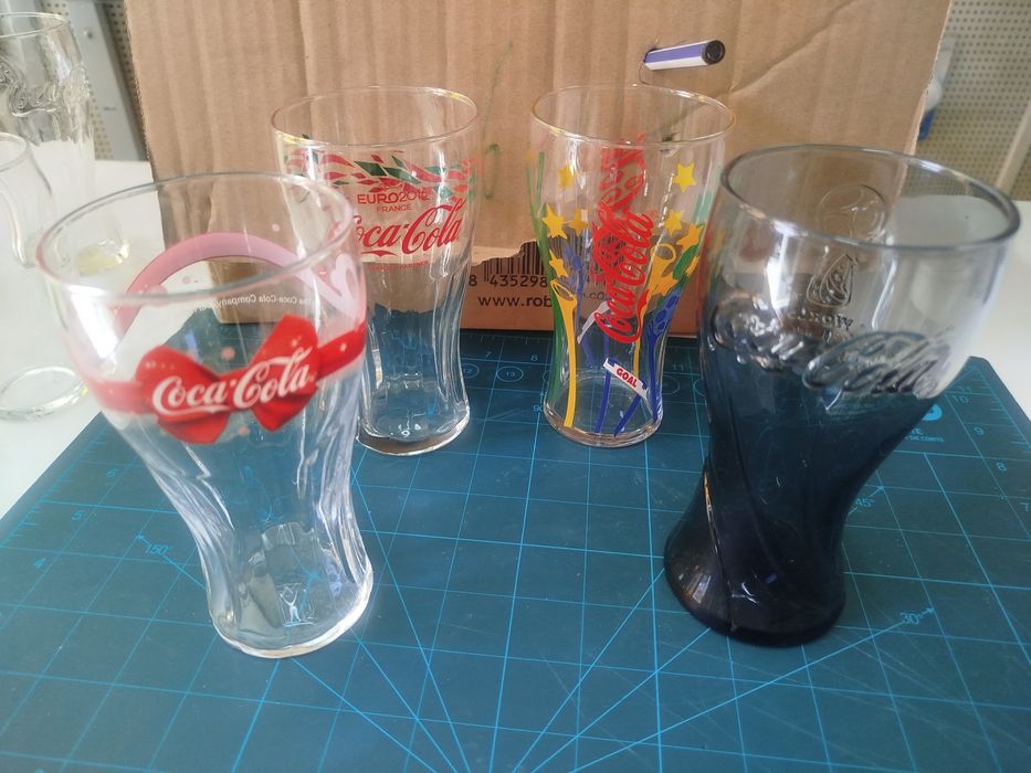 Copos Coca-Cola de vidro