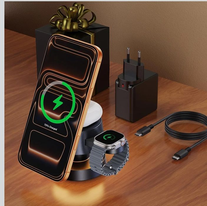 Ładowarka bezprzewodowa 4w1 iPHON iVANKY