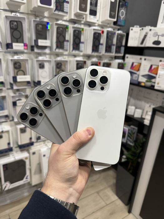 Used Iphone 15 pro max 256/512gb natural 100% ємкості батареї