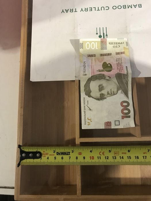 Бамбуковий органайзер для столових приборів