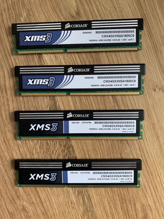 Оперативна память Corsair xms3 ddr 3