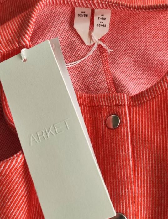 Arket бавовняна сукня сарафан із джерсі на кнопках 2-6 М/62-68 см