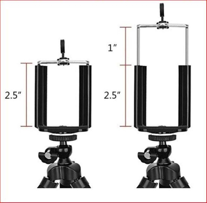 Tripé flexível para telemóvel com comando Bluetooth