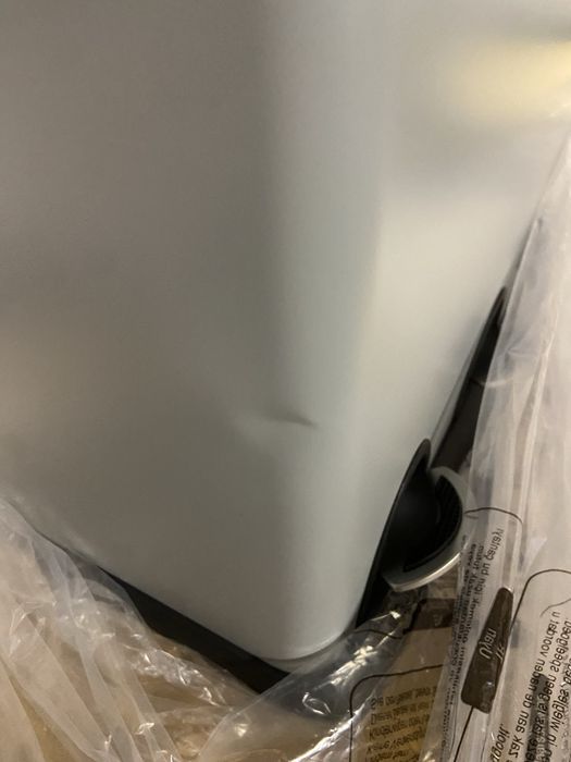 Kosz na śmieci stal nierdzewna Songmics 30l biały,cichy domyk