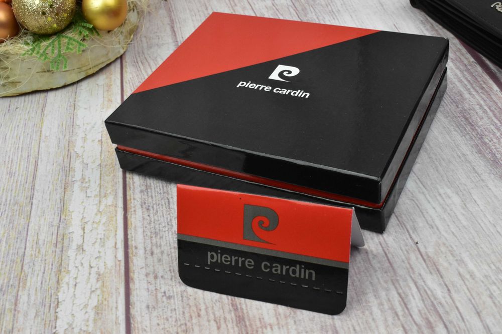 Portfel męski Pierre Cardin skóra naturalna kolor Red Black