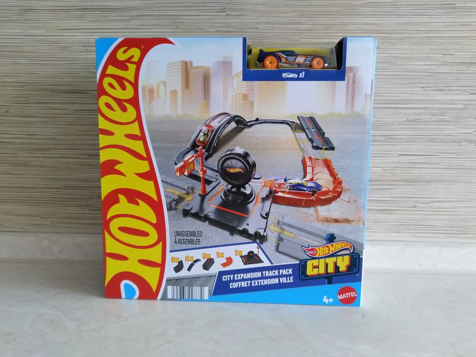 NOWY HW Tory Zestaw Do Rozbudowy Hot Wheels + Autko MATTEL