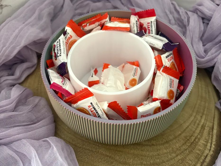 Taça para Snacks com Compartimento para Lixo