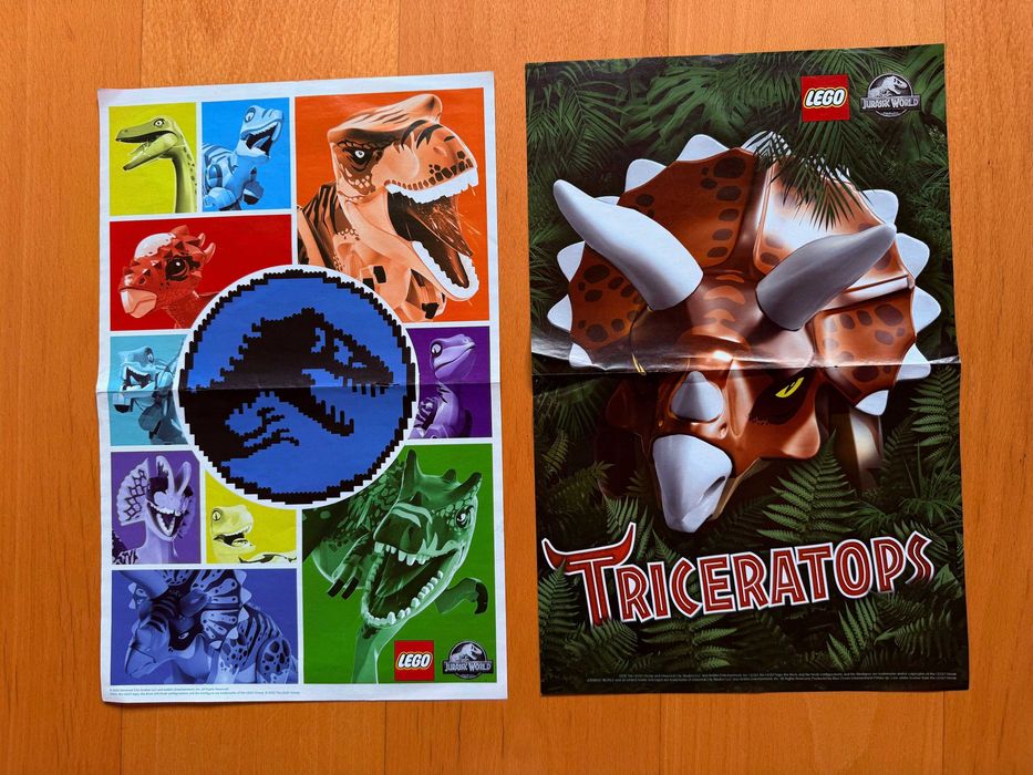 Plakaty, postery z serii: Lego Jurassic World, 2 szt.