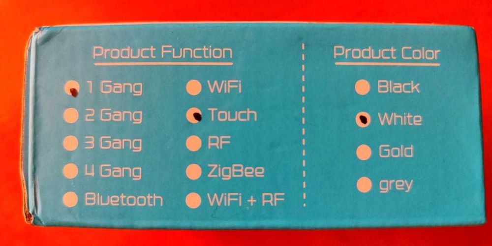 Сенсорний вимикач Smart Touch Switch білий