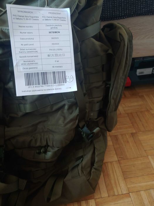 Plecak MON 987B nowy