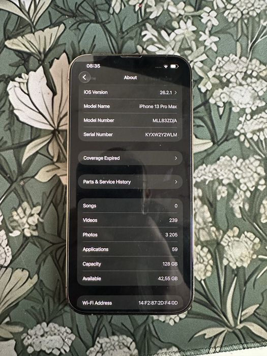 iPhone 13promax 128G ouro