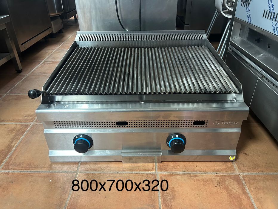 Grelhador a gás com Pedra Lávica