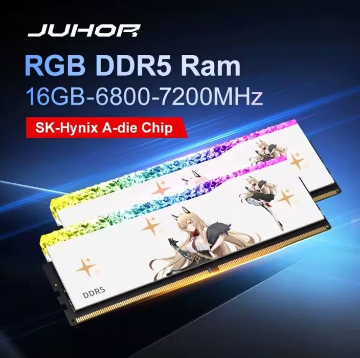 Оперативная память (ОЗУ) JUHOR DDR5 16GB 6800MHz Hynix Original Chip