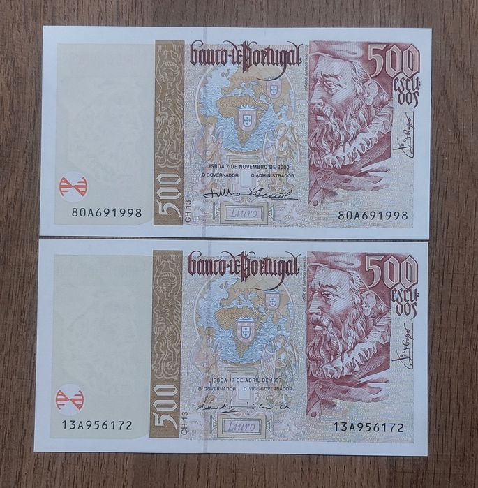 Nota 500 escudos NOVAS