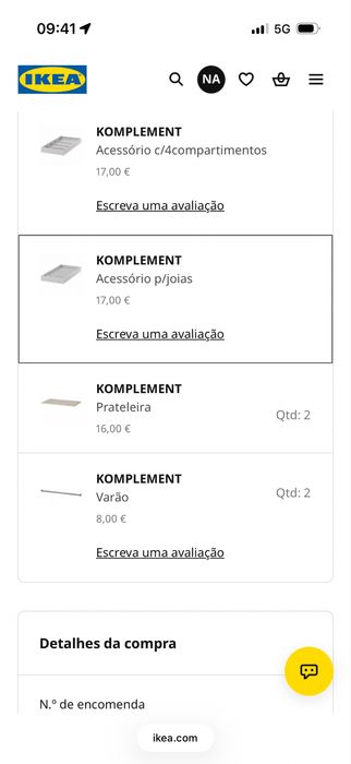 Roupeiro ikea como novo