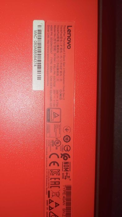 Thinkpad thunderbolt 3 dock gen 2/workstation dock gen 2