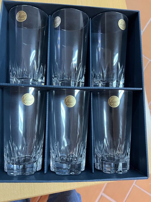 Vendo 1 Conjunto de 6 Copos Cristal D'Arques de 38cl Cheverny  Copos Talhados