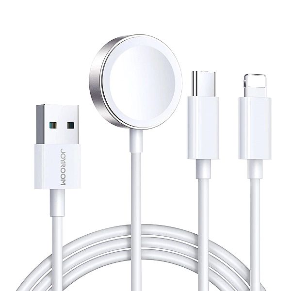 Kabel 3 w 1 Joyroom S-IW008 magnetyczna ładowarka USB-A - Lightning/US