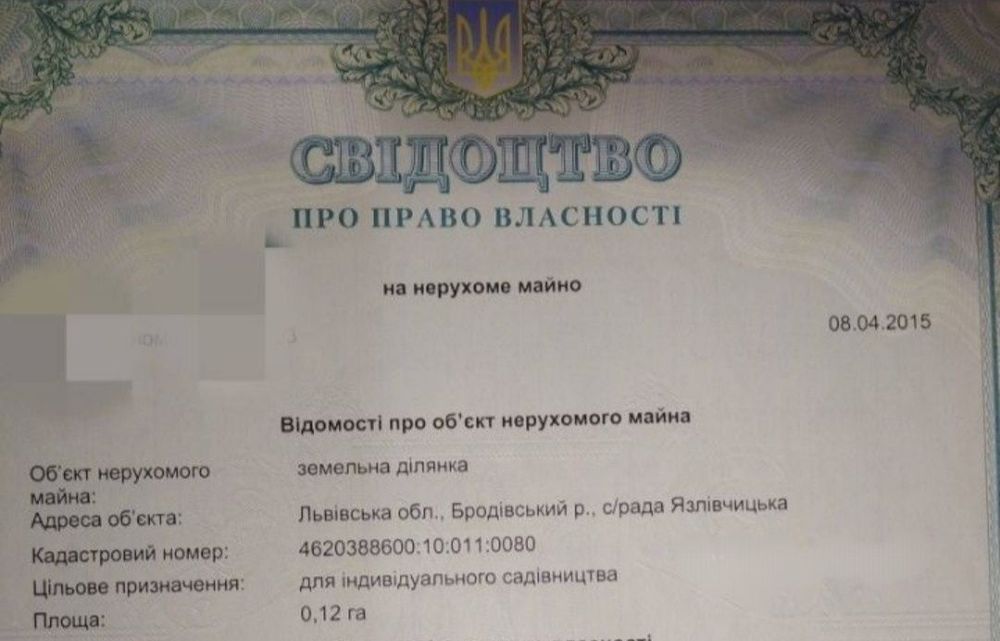 Продам ділянку для індивідуального садівництво 0,12 га!