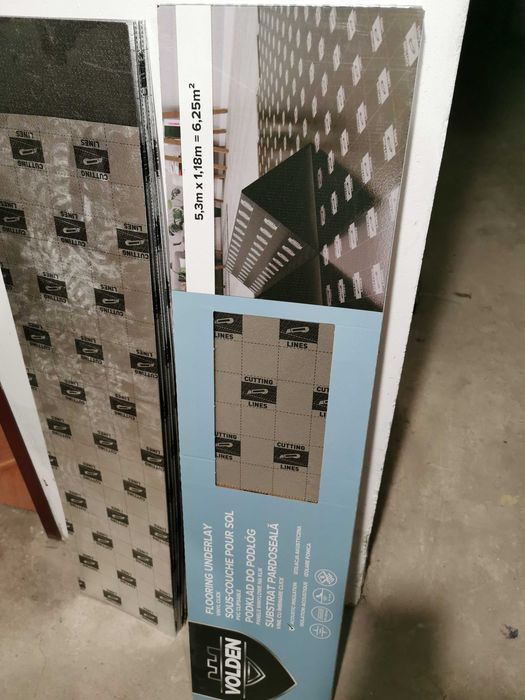 Podkład podłogowy pod panele winylowe Volden XPS LVT pod panele winylowe 1 mm 6,25 m2