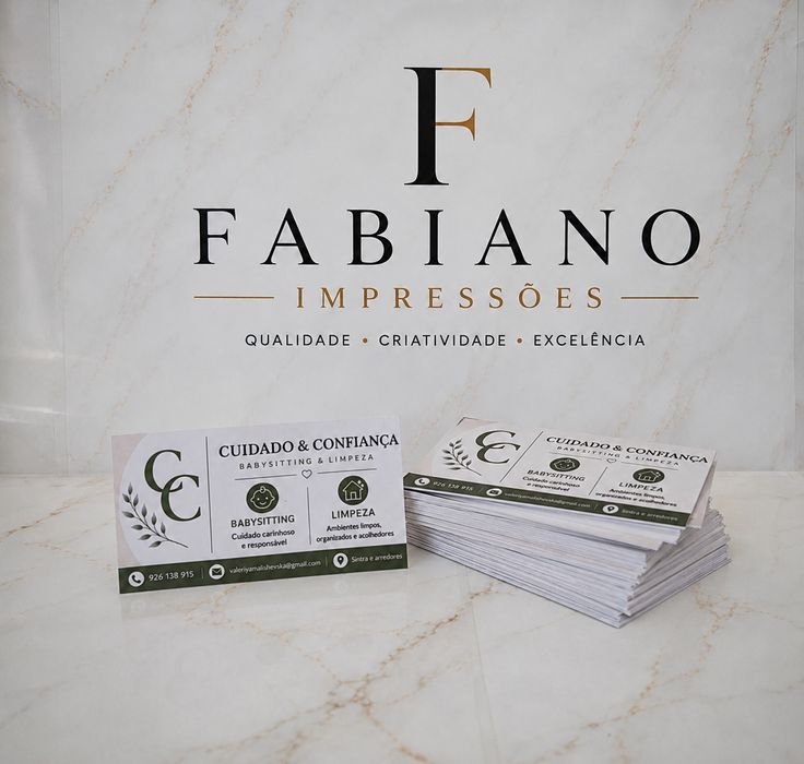 Impressões Profissionais | Cartões, Flyers, Fotos e Design